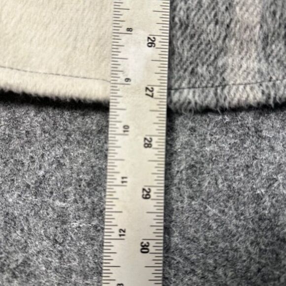 Jason Maxwell Womens Black White Plaid Chore Shacket Medium Shirt Jacket Fall - Picture 6 of 14